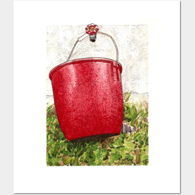 Bucket Wall Art by LDH Illustrations